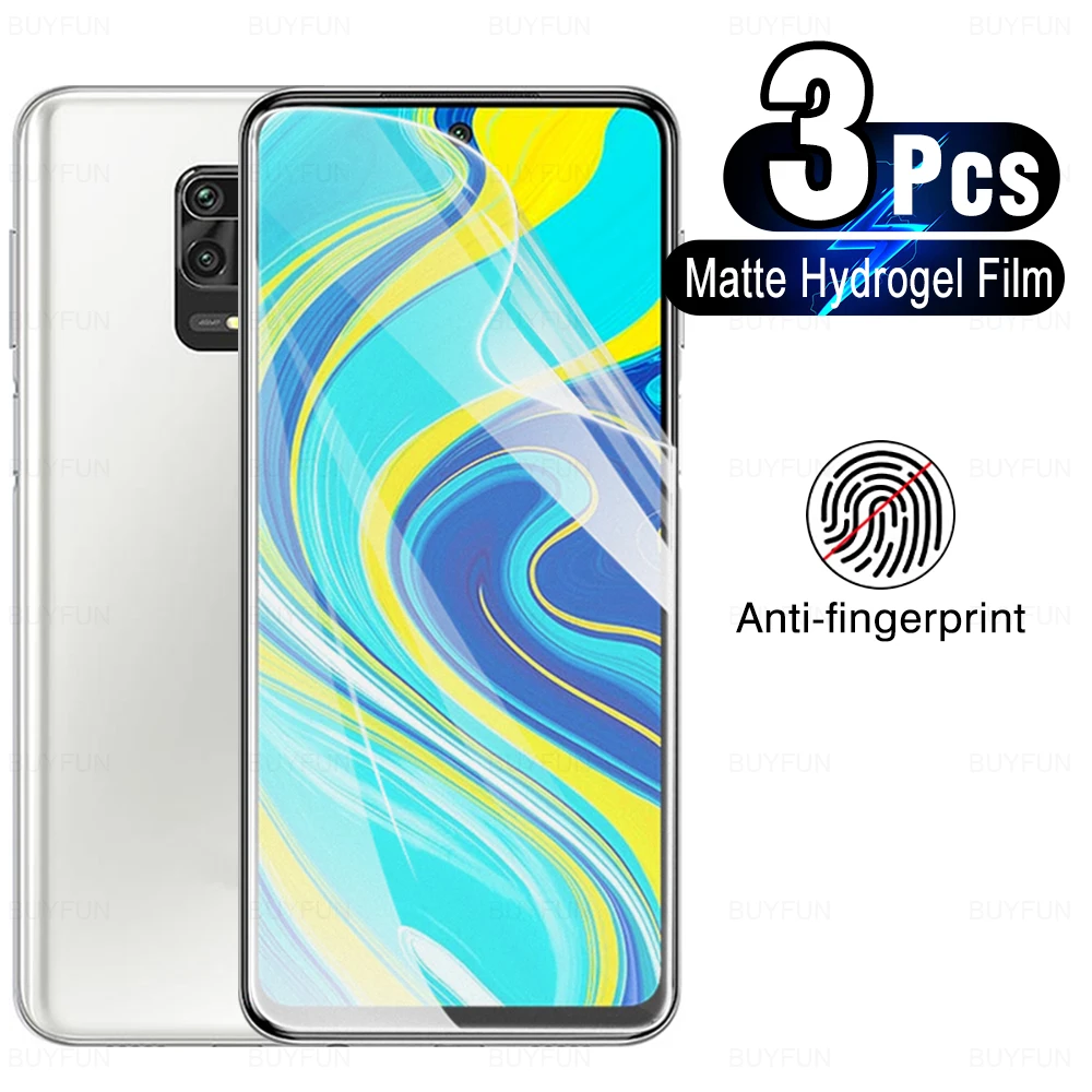 

Пленка Гидрогелевая матовая для Redmi Note 9, 9 s, 9 pro max, 9, 9 pro max, 3 шт.