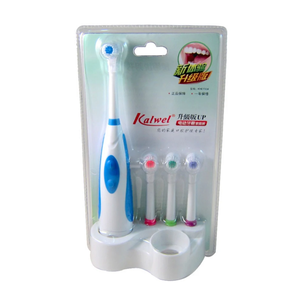 Электрическая зубная щетка с 4 щеточными головками гигиена полости рта уход
