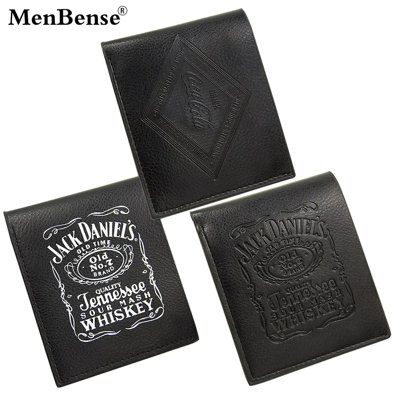 Menbense винтажные короткие кошельки с мультяшным принтом мини двойная сумка для