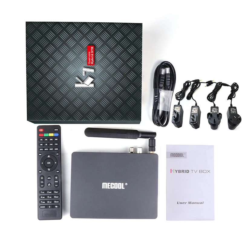 MECOOL K7 приемное устройство спутниковый приемник DVB-S2 DVB-T2 DVB-C Android 9 0 ТВ коробка 4 ГБ 64