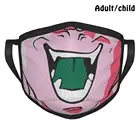 Малыш Buu Smile, модная забавная маска для лица с принтом Dbz, многоразовая маска для лица Pm2.5, малыш Buu Kid Boo Pink Z Freeze морозильная камера, страшная смайлика