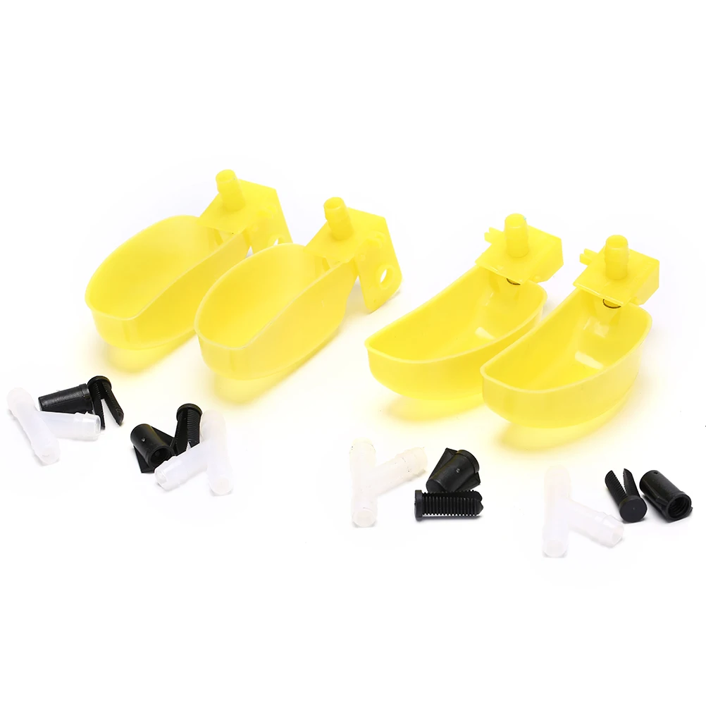 4 шт. Питьевая чаша для перепелов голубей воды питья птицы клетки