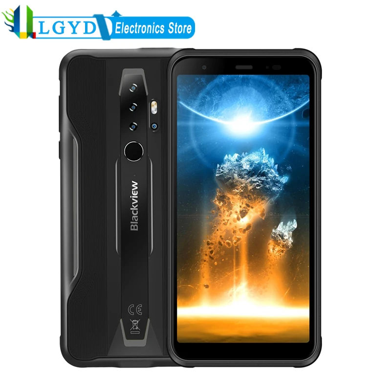 

BLACKVIEW BV6300 Pro IP68 Rugged Phone 6GB RAM 128GB ROM 5.7'' Android MTK Helio P70 Octa Core 2.1GHz 4G LTE NFC Wireless Charge