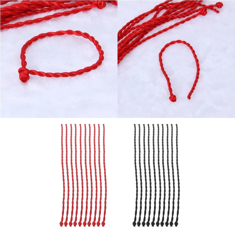 

10PCS Red String Kabbalah Bracelets Ethnic Red Rope Lanyard Accessories Jewelry