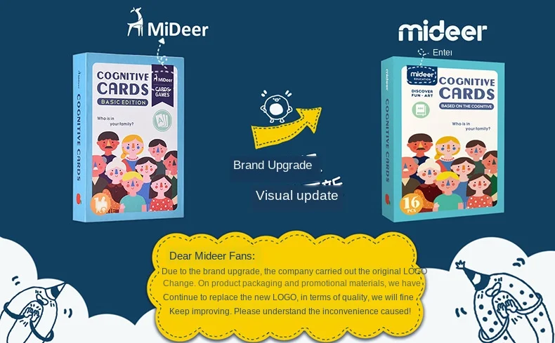 Mideer Basic Advanced Edition просветление Раннее Образование Когнитивные карточки цветная форма Обучающие карты игрушки для детей Детские