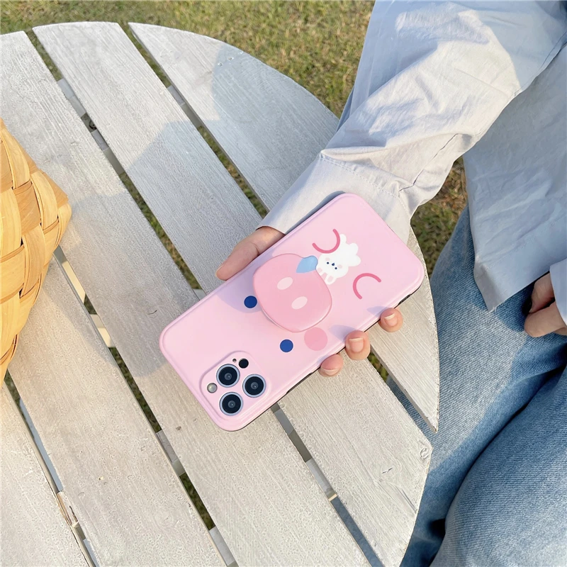 Одежда для сна с милыми и забавными Pig Nose держатель телефона чехол iPhone 12 11 Pro Max X XR XS