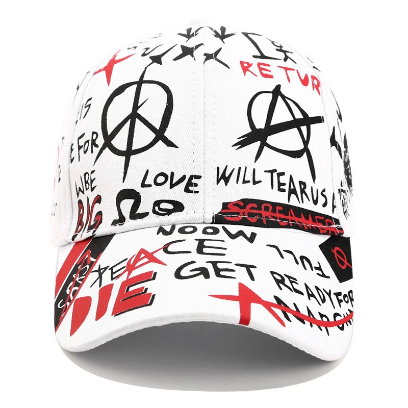 RoxCober 100% Cotton Graffiti baseball cap Snapback Hat Summer Cap Hip Hop Fitted Hats For Men Women Bone gorra hombre caps | Аксессуары