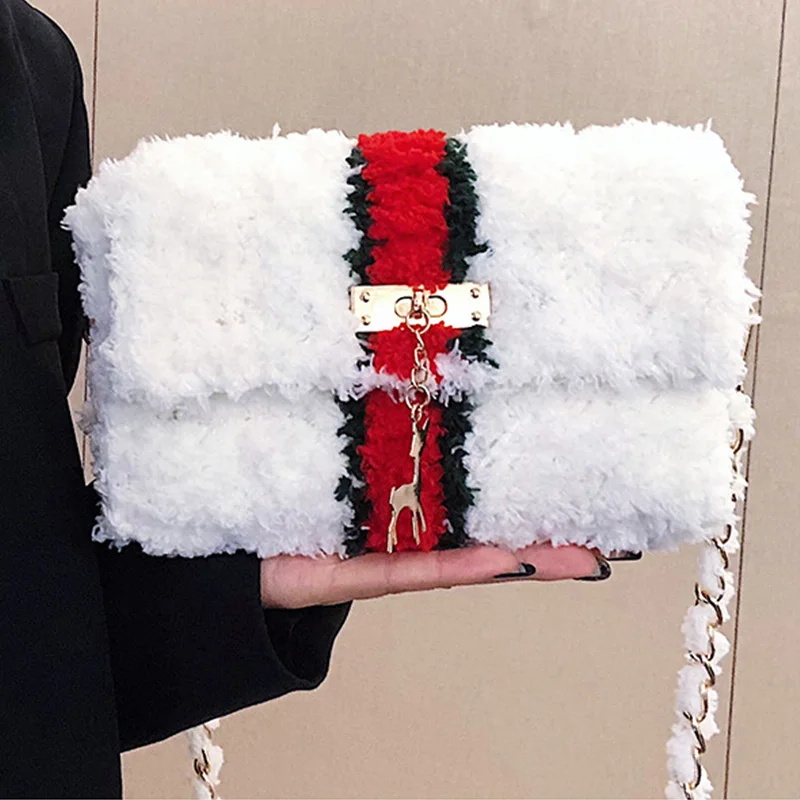 Новинка 2020 плетеная сумка ручной работы из кораллового флиса сетчатый шерстяной