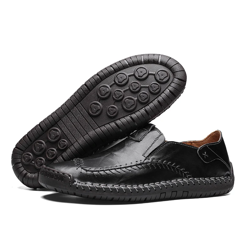 

Summer Men's Casual Shoes Comfortable Men Shoes Men's Leather Shoes High Quality Leather Men Shoes Breathable Men Driving Shoes