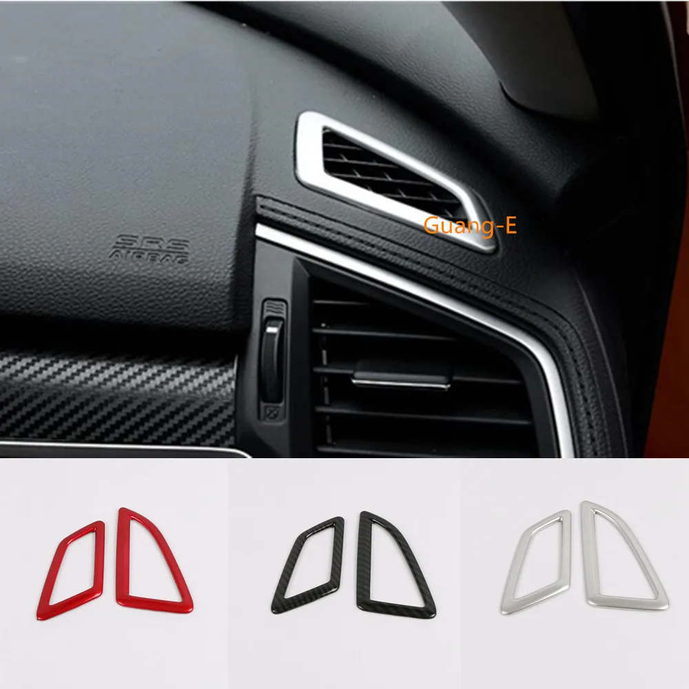 Автомобильный ABS Матовый/углеволоконный гарнир передний кондиционер