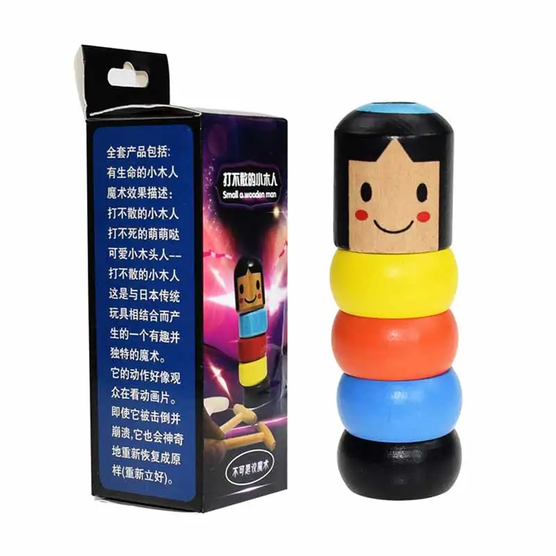 Небьющийся деревянный человек волшебная игрушка волшебный трюк магический