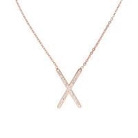 trendy x pendant necklace chain necklace for women accessories fashion jewellery