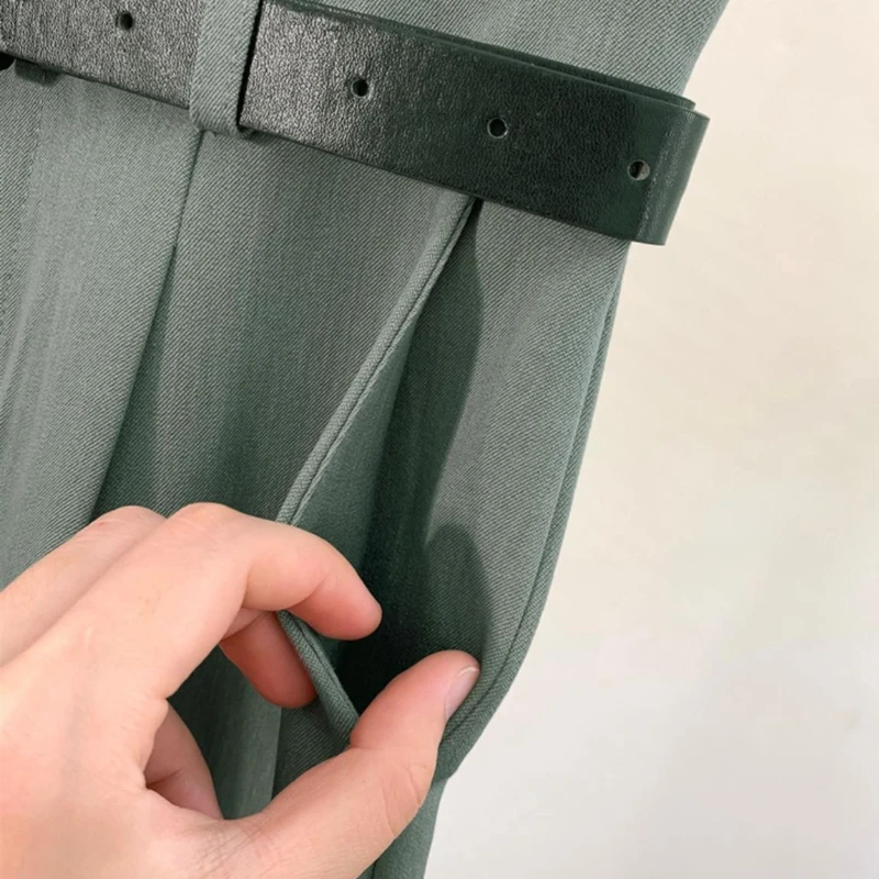 Брюки-султанки Женские повседневные с завышенной талией однотонные простые