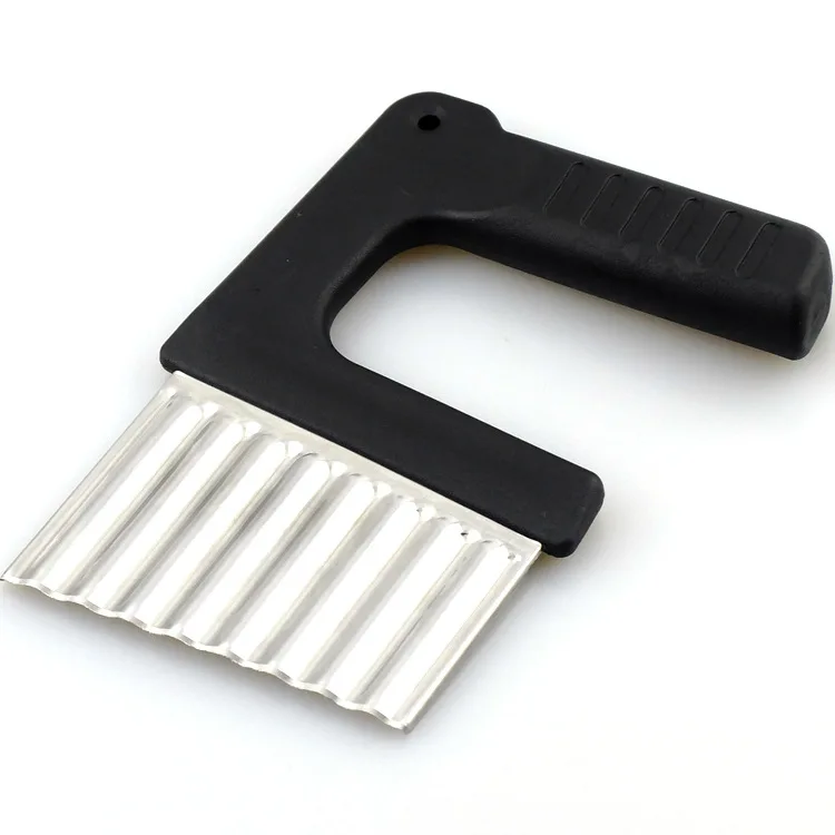 Potato Wave Cut Stainless Steel Fries Slicer Corrugated Creative Shredder |