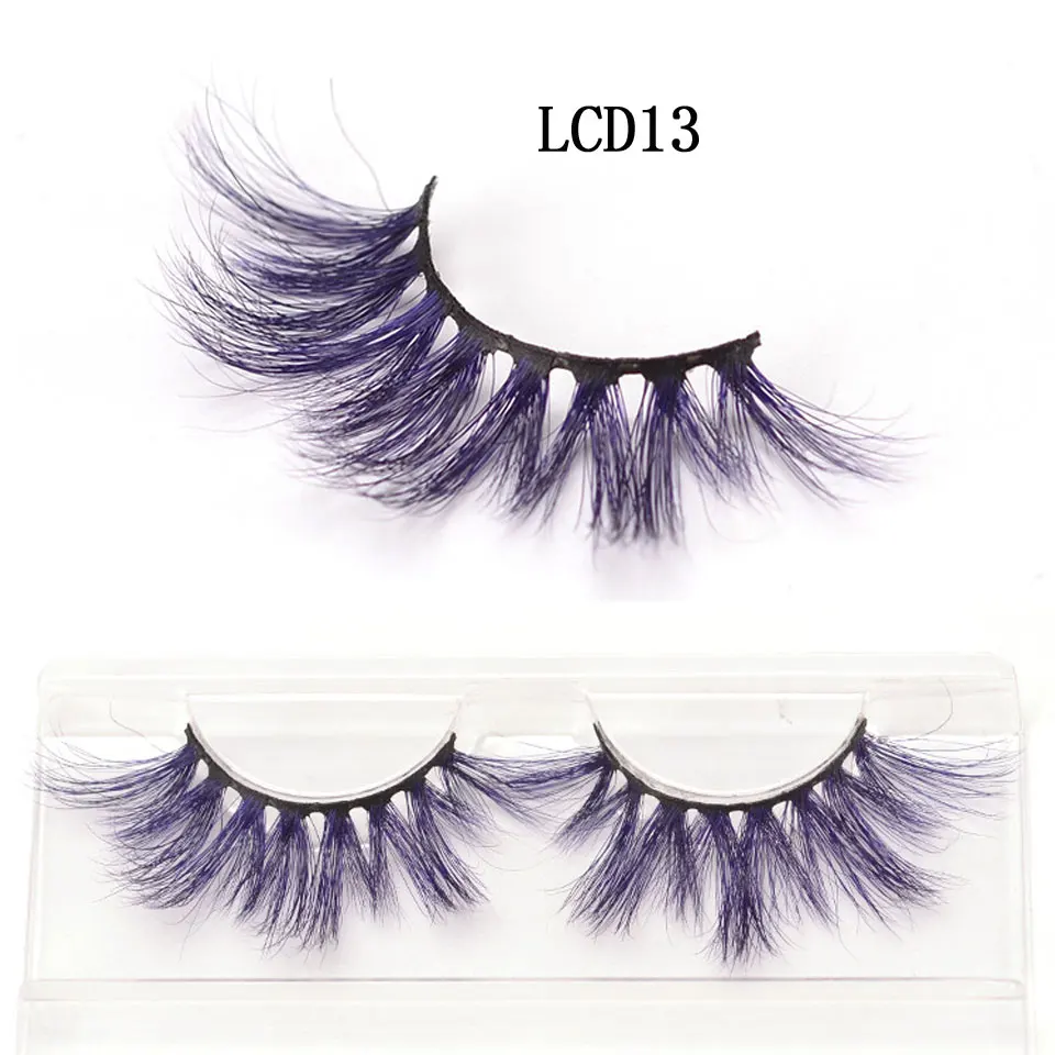 Макияж Накладные ресницы 3D норковые красота 25 мм упаковочная коробка цветные для