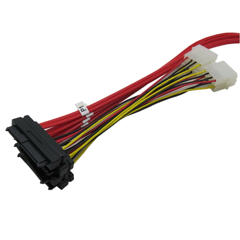 

Mini SAS 36P to 4x SFF-8482 Connectors with 4P Power Cable 1M PUO88