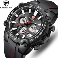 cheetah men%e2%80%99s watches top luxury brand fashion sport watch for men chronograph waterproof quartz wristwatch silicone male clock