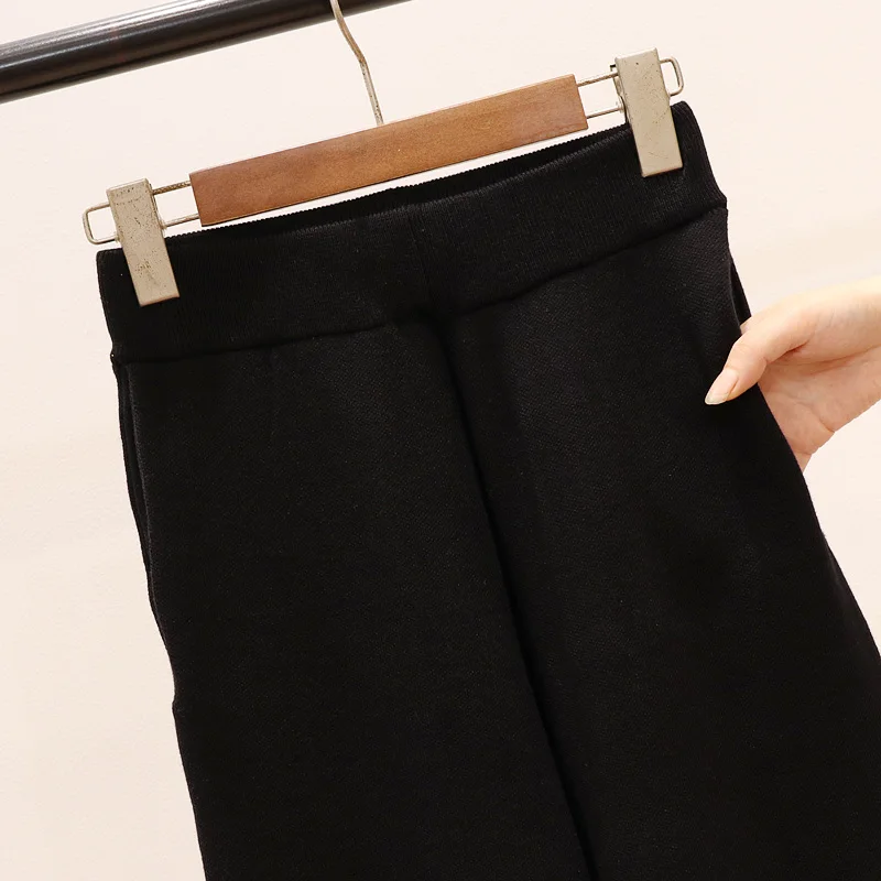 Комплект женский горячий сверлильный полосатый трикотажный свитер повседневные