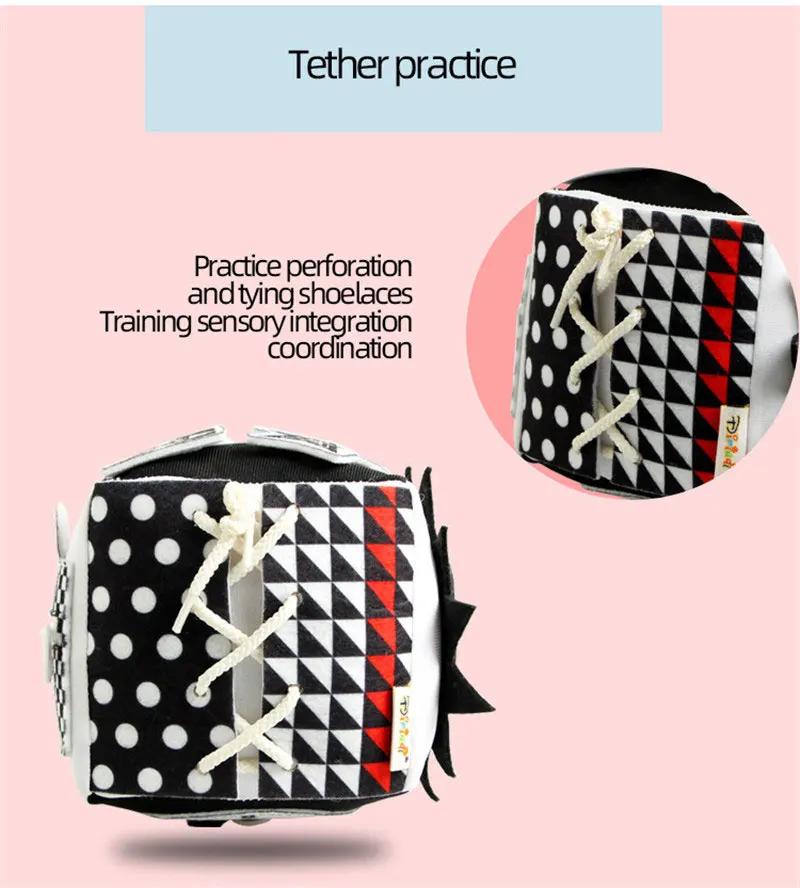 От 0 до 24 месяцев детские ранние образовательные игрушки погремушки куб