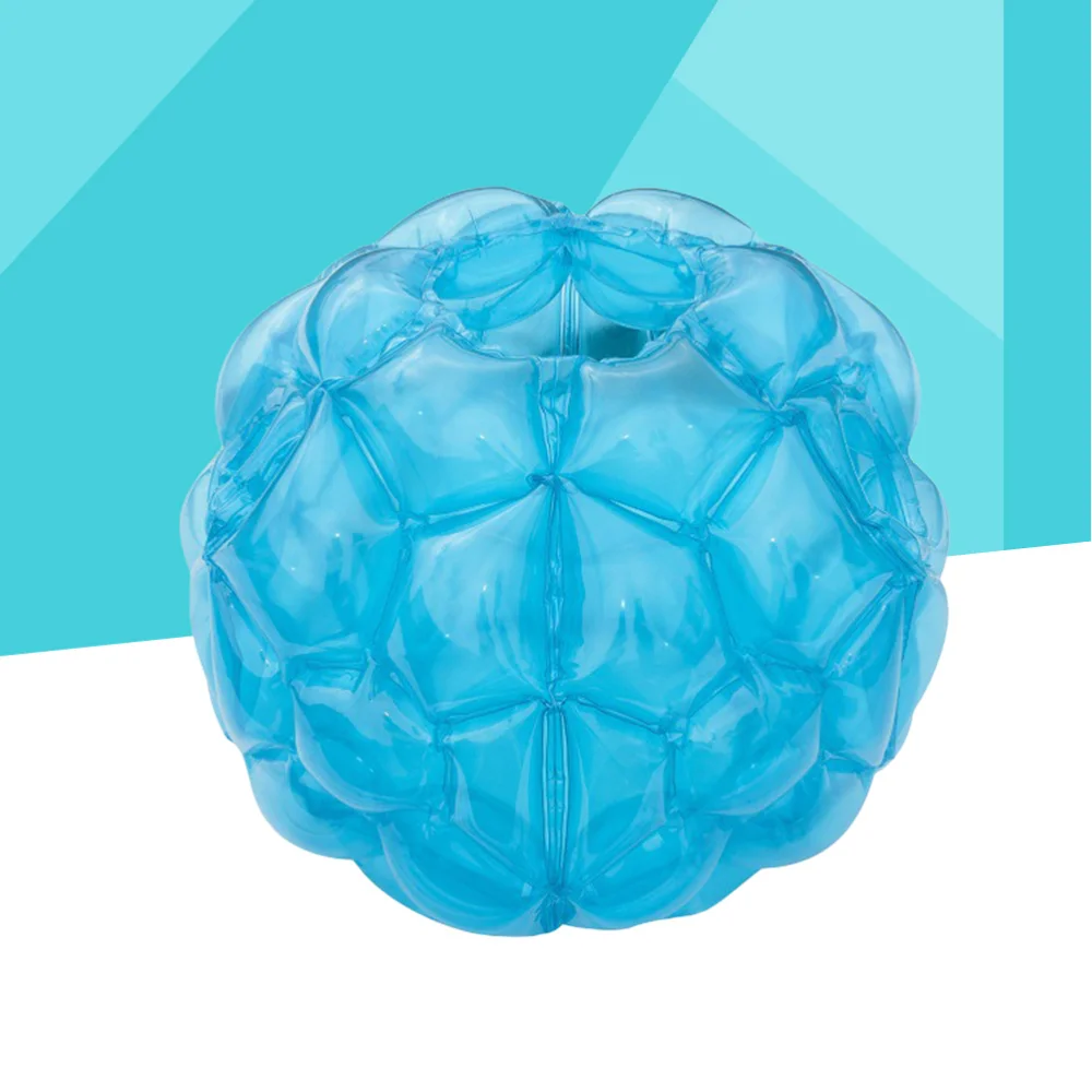 

1pc 60*60cm Inflatable PVC Bumper Body Zorbing Zorb Bubble Soccer for Kids Children Adult (Transparent Blue)