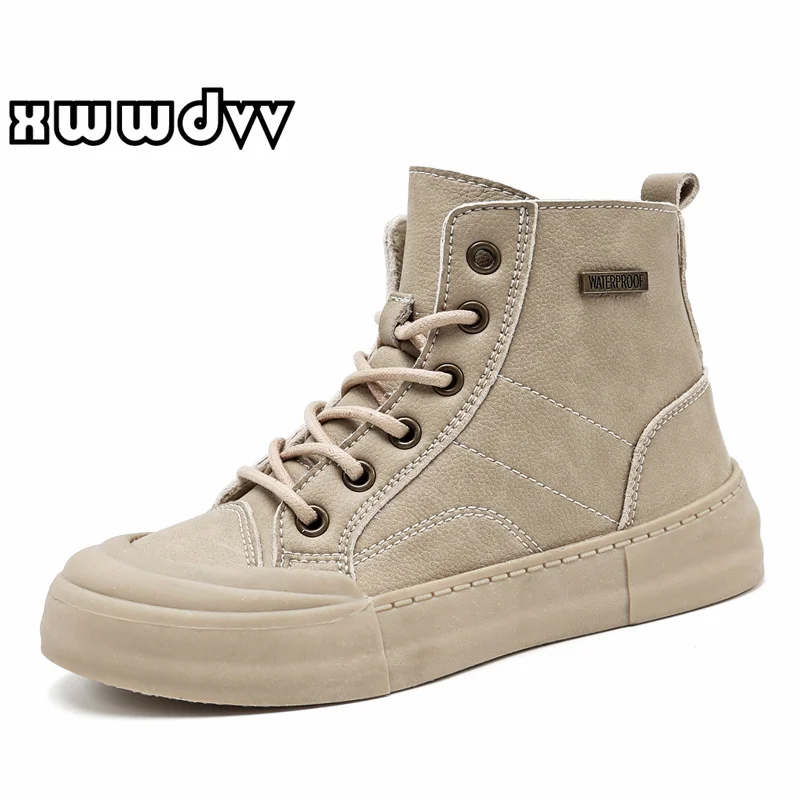 

Водонепроницаемые Модные детские ботинки XWWDVV, обувь Martin, мягкая кожа, повседневная обувь для мальчиков, нескользящая удобная детская обувь