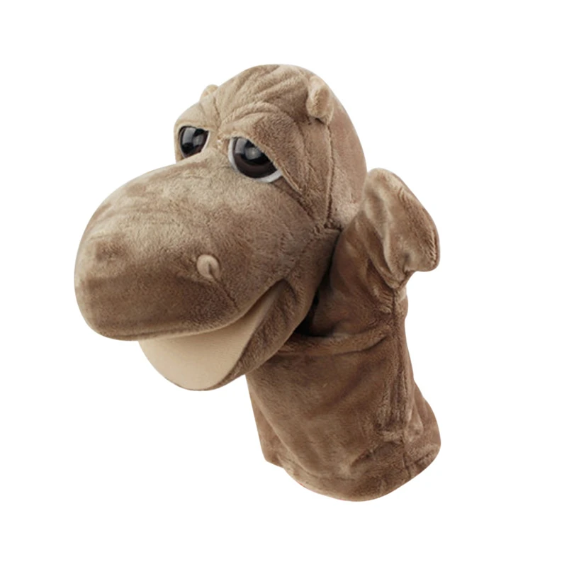 Короткие Плюшевые Милые Мультяшные животные ручная марионетка взаимодействие