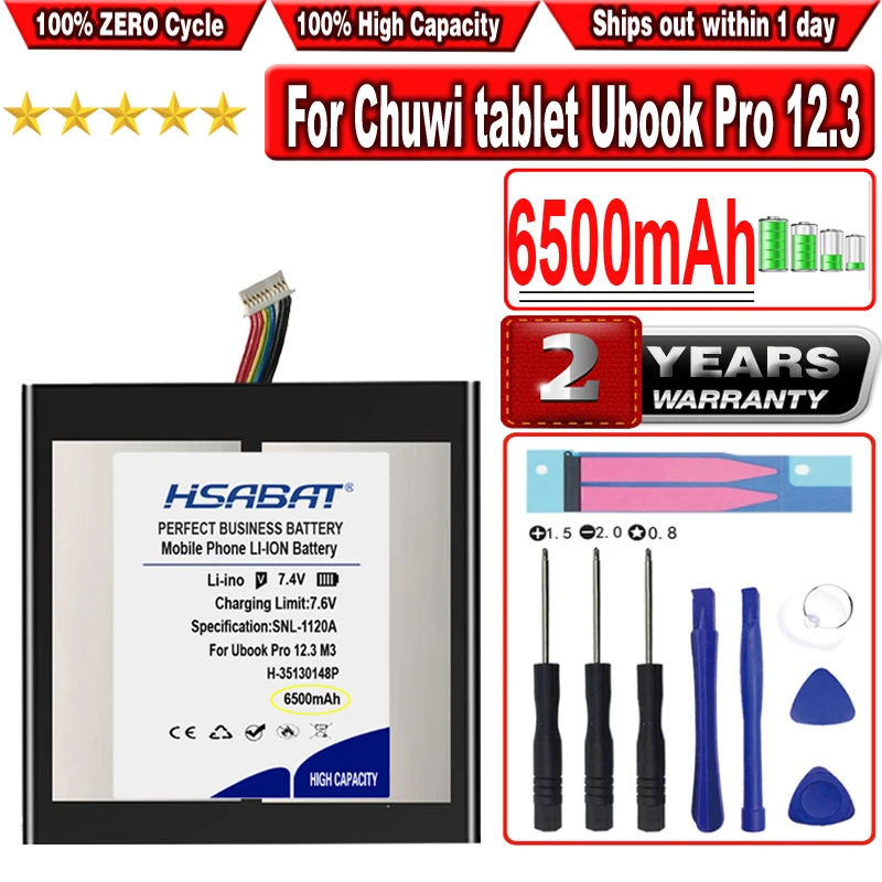 

HSABAT 6500mAh H-35130148P Battery for Chuwi tablet Ubook Pro 12.3 inch M3