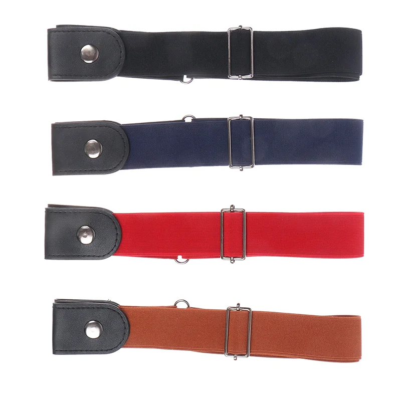 

Belts For Women Buckle-Free Waist Jeans Pants No Buckle Stretch Waist Belt Ladies Beltless Jeans