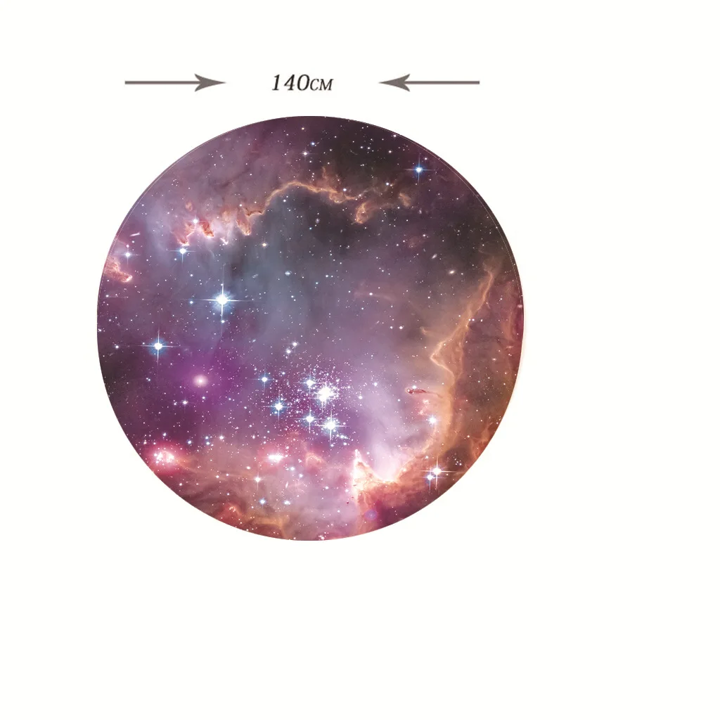 

Round starry sky waterproof tablecloth protective cover polyester tablecloth dining with elastic table cover