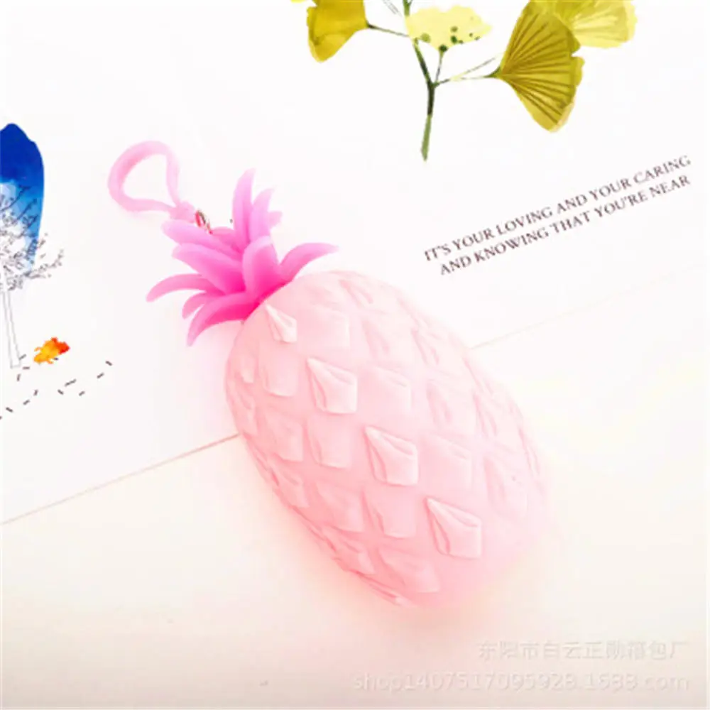 Новинка модный взрывозащищенный силиконовый подвесной чехол с ананасовым пером