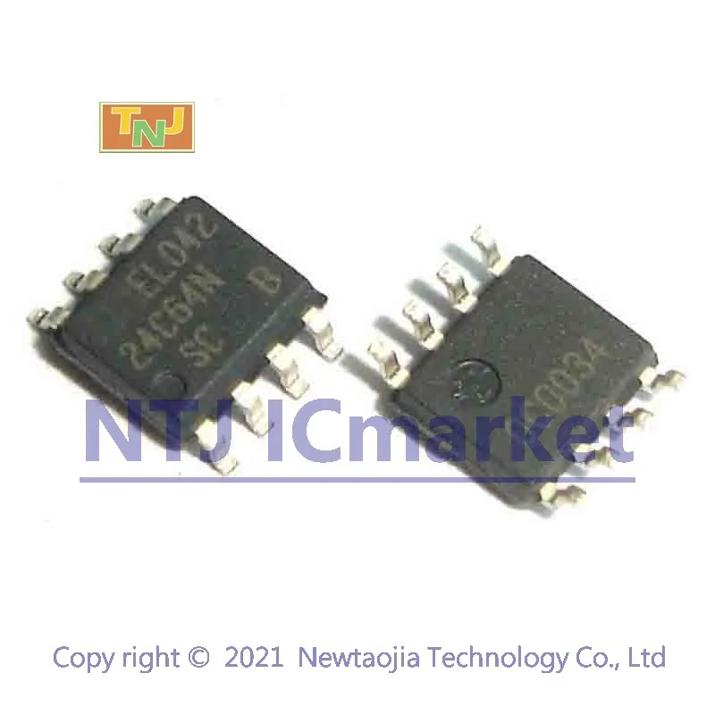 20 шт AT24C64N-10SC лапками углублением SOP-8 AT24C64 24C64N SC 4 5 V до 2-проводной последовательный