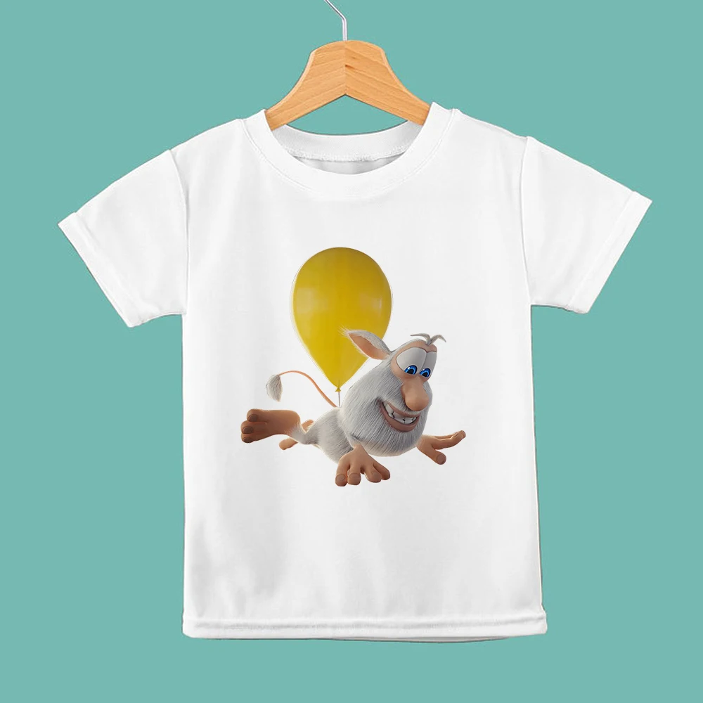 

Children Cartoons Print Baby Clothes Europe Popular T-shirt Boys And Girls Soft White T Shirt Toddler Summer Fashion Top Kids