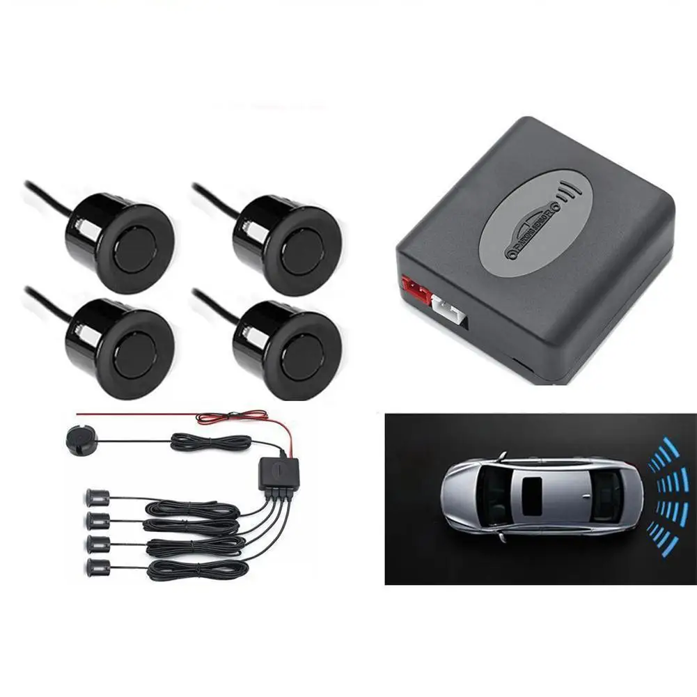 

Flat Adjustable Sensors Car Parking Sensor Reverse Alert with Backup Detector Radar Buzzer R9X6