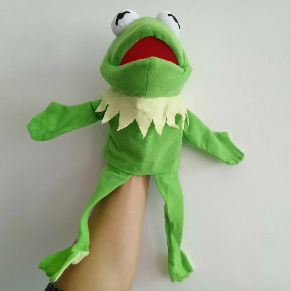 Кукла лягушка Kermit Улица Сезам плюшевая игрушка большая ручная кукла 60/40/16 см