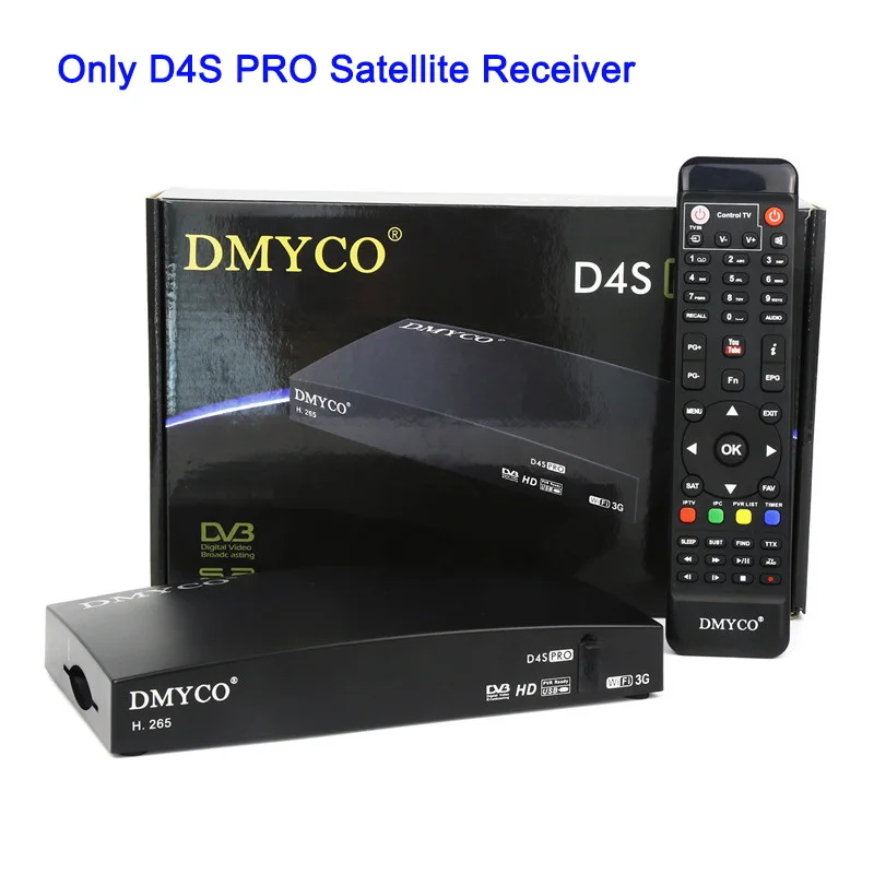 A Спутниковый ресивер D4S PRO tv Receptor HD FTA DVB-S2 LNB Full HD спутниковый ресивер с USB WiFi+ 1 год кабель Испания Европа линия - Цвет: A