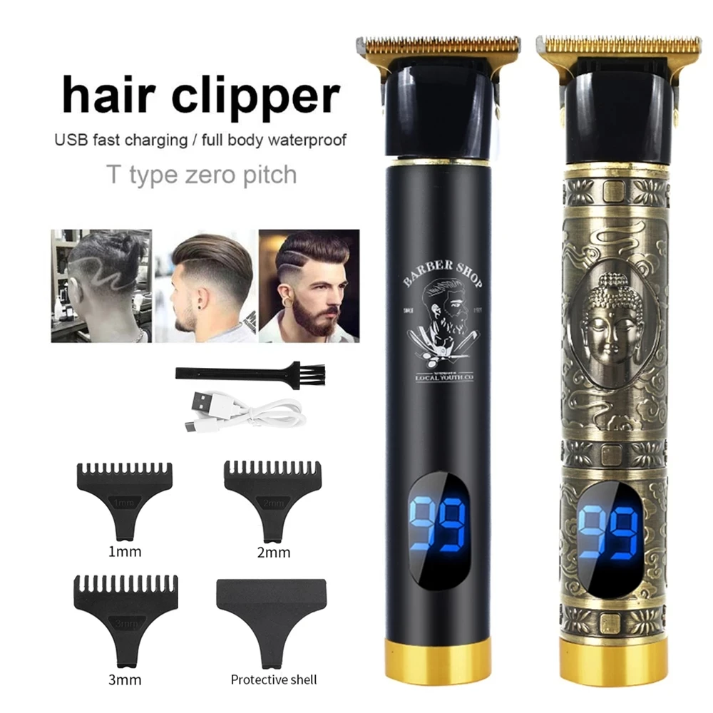 

Men's Trimmer Barber Hair Clipper Hair Cutting Machine Beard Trimmer Shaving Machine Wireless Electric Razor Men Shaver