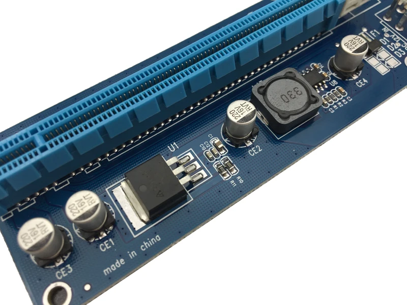 10 шт./лот модернизированная PCI-E 1X до 16X Экспресс Райзер-карта PCI Extender 60 см USB3.0