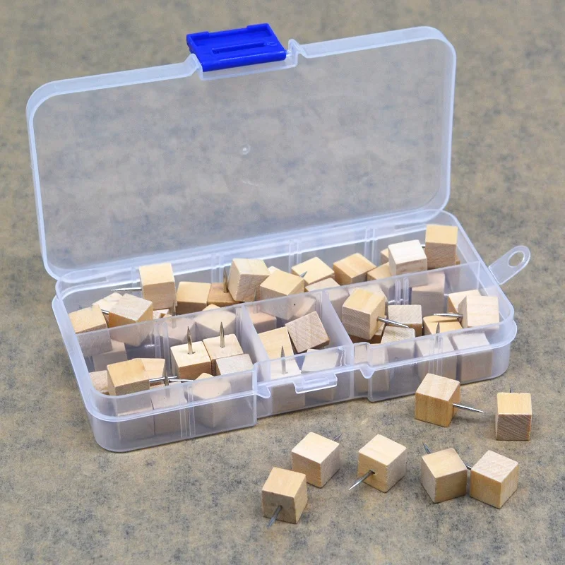 50 шт./кор. квадратные деревянные штифты для офисного переплета пробковая доска