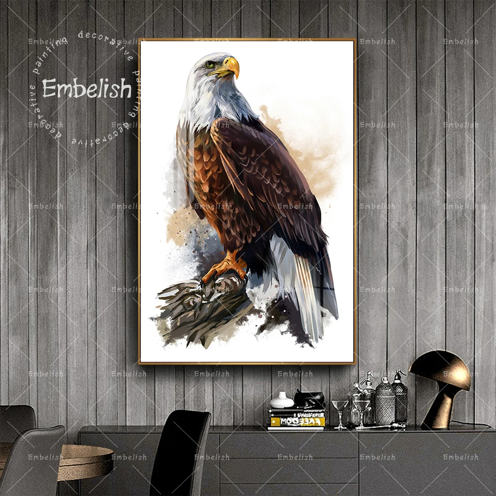 

HD Print Qaulity Canvas Oil Paintings Bald Eagle Animals Modern Wall Art Pictures For Living Room Home Decor Artworks