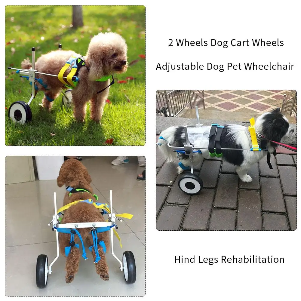 Pet Wheelchair Paralyzed Dog Scooter Disabled Assisted Leg Rehabilitation Exercise Wheelchchair 2 Wheels | Дом и сад