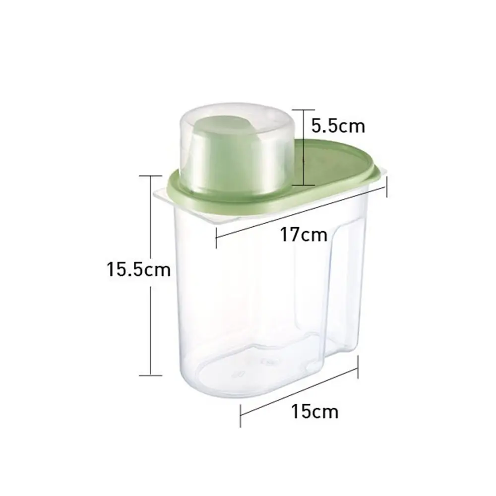 

4pcs/set 1.9L Food Container Storage Box Rice Bean Food Storage Container Transparent Leakproof Storage Bottle Kitchen Organizer