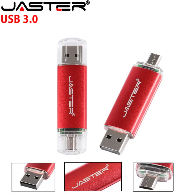 JASTER D101 USB 3 0 флеш накопители высокая скорость OTG Pendrive 8 гб 16 32 64 128 двойной интерфейс