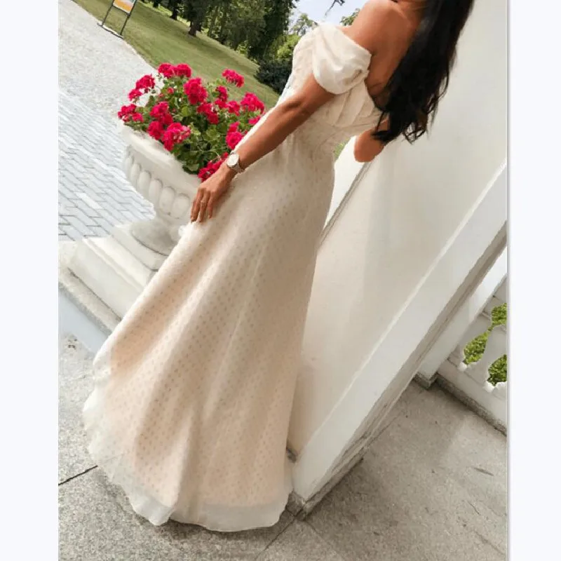 

Casual 2020 Slash Neck Women Print Dress Summer Sexy Backless Irregular Dress for Ladies