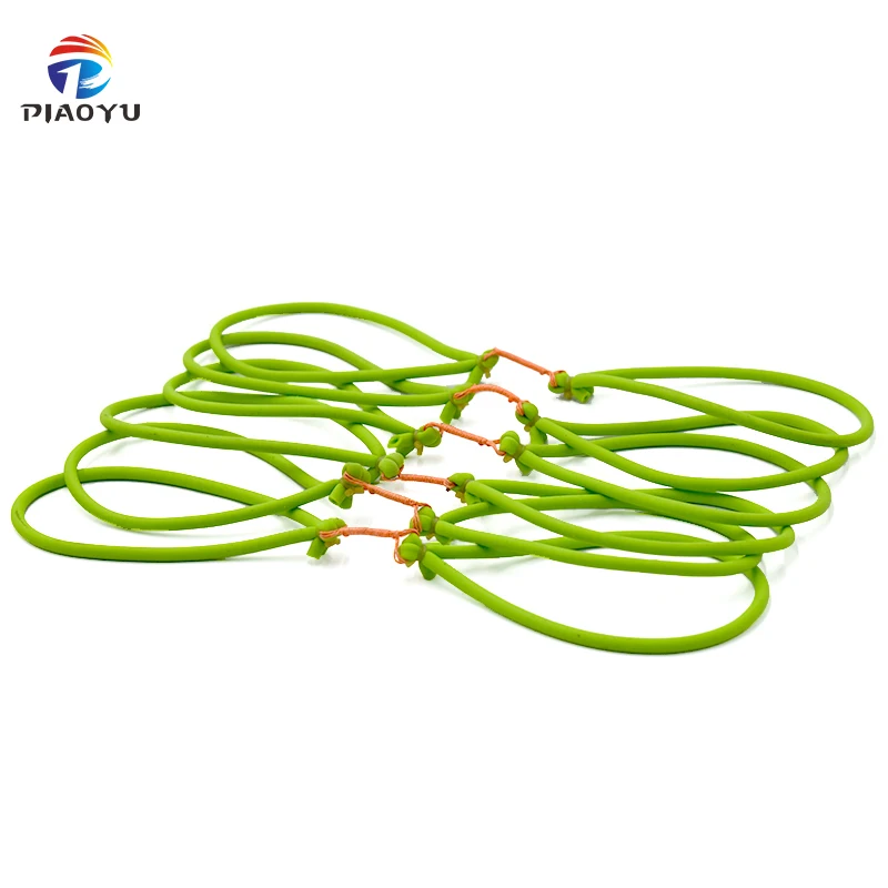 

3/6/9pcs Green Traditional Round Rubber Band High Elasticity Natural Latex Rubber Band for Professional Fish Shooting Slingshot