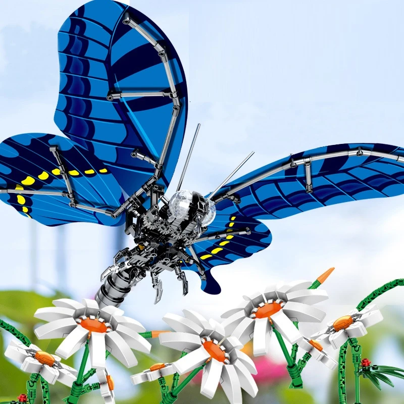 Строительный блок лего technic Creator насекомое бабочка DIY строительный MOC