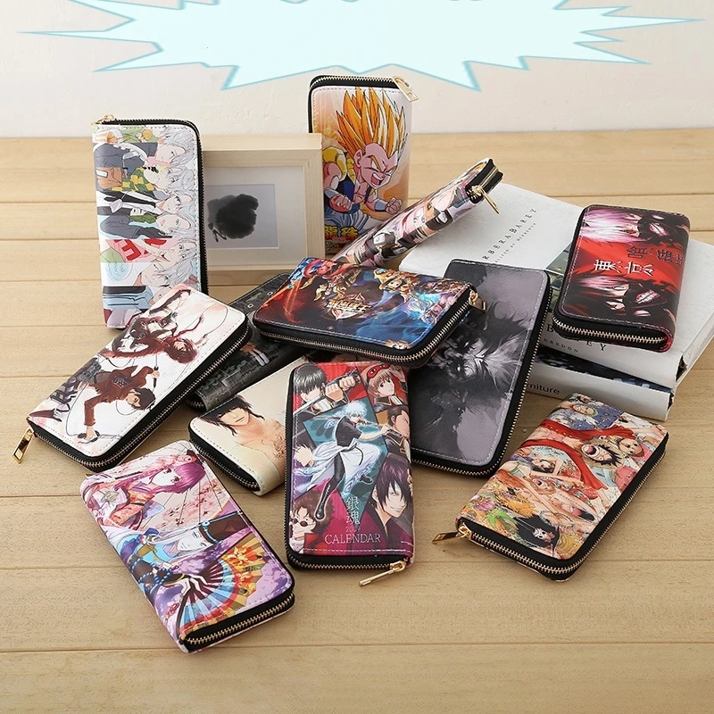 

New Long Wallet Cartoon Bag for Male Students Animation Merchandise Periphery