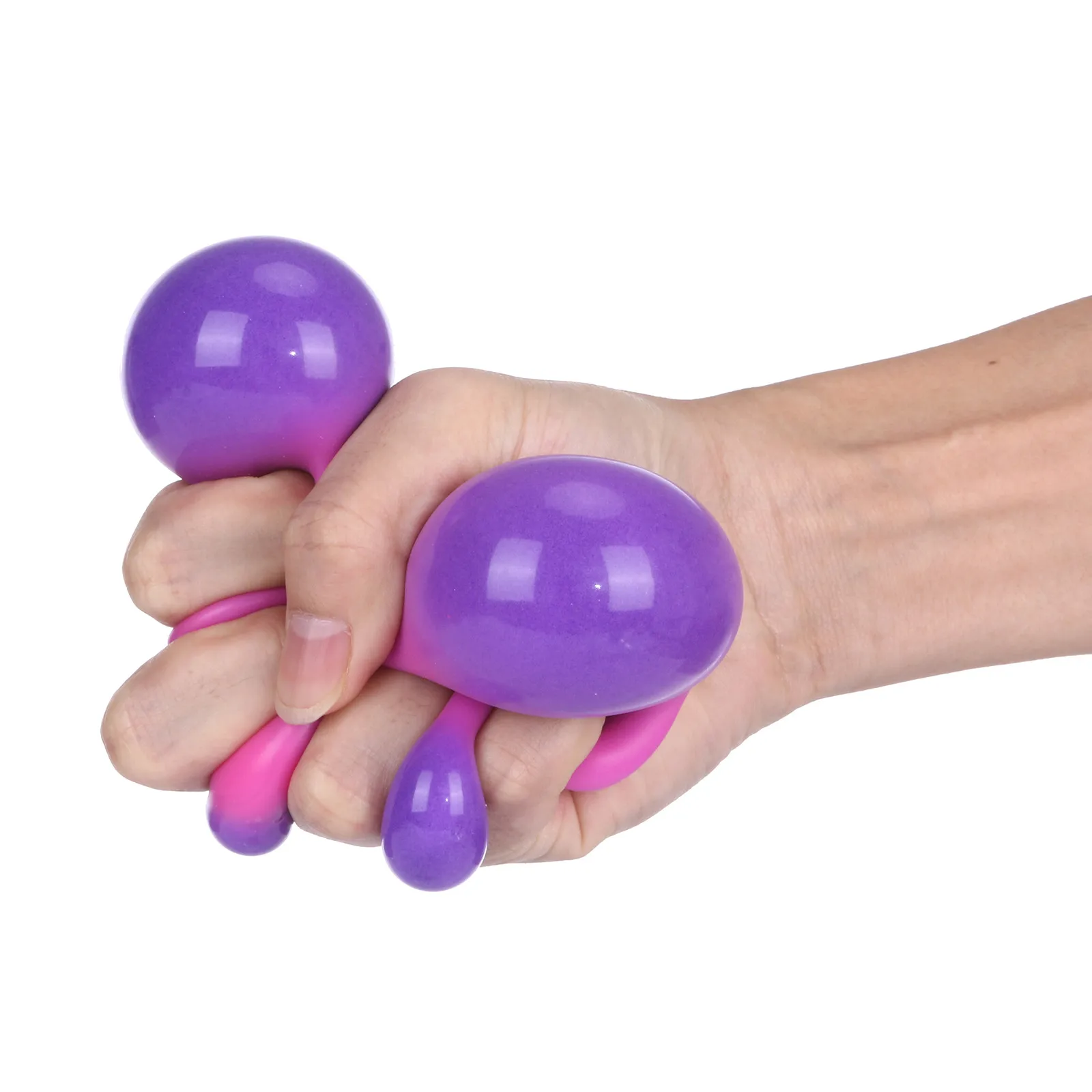 Pelota para apretar antiestr&eacute;s para ni&ntilde;os y adultos, juguete antiestr&eacute;s que cambia de color-0