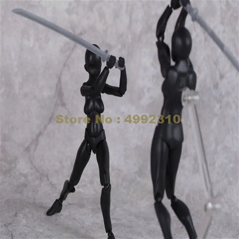 Человек и женщина тело человека подвижная diy живопись черная коллекция действий