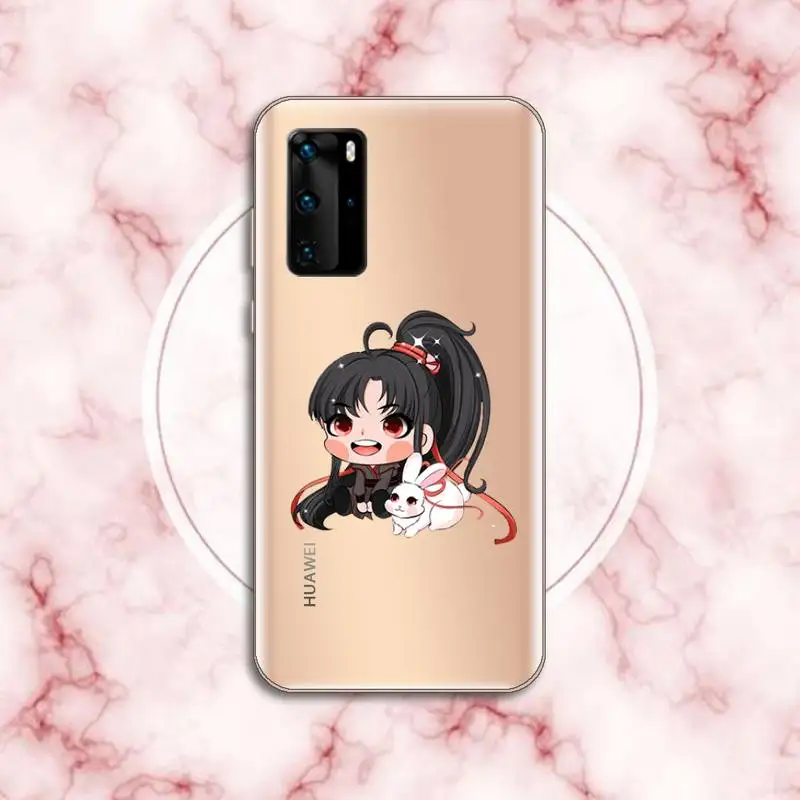 

Mo Dao Zu Shi Phone Case Transparent for Huawei P20 P30 P40 lite pro P smart 2019 honor 8x 10i