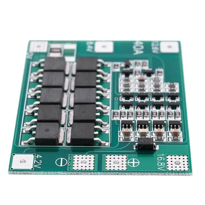 2 шт. 4S 16 8 в 18650 литиевая батарея зарядное устройство Защитная плата PCB BMS 40A